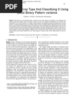 Identifying Crop Type And Classifying It Using Local Binary Pattern variance