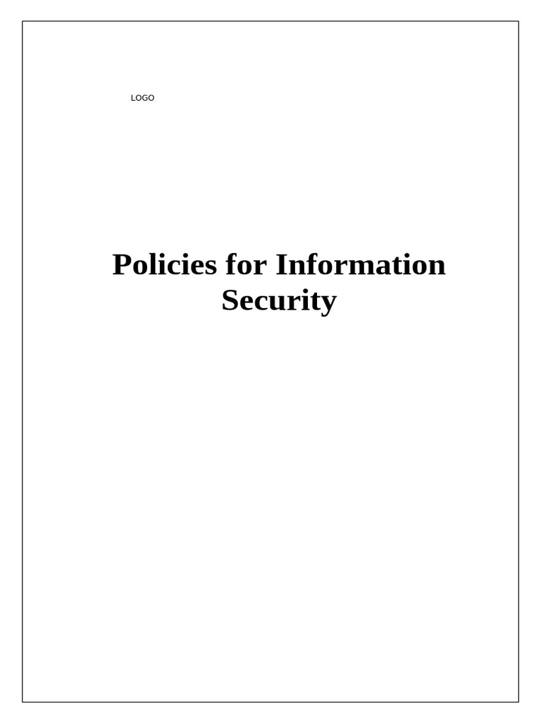 Information Security Policy Overview | PDF | Information Security ...