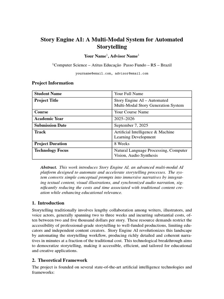 Story Engine AI: Automated Storytelling System | PDF | Artificial ...
