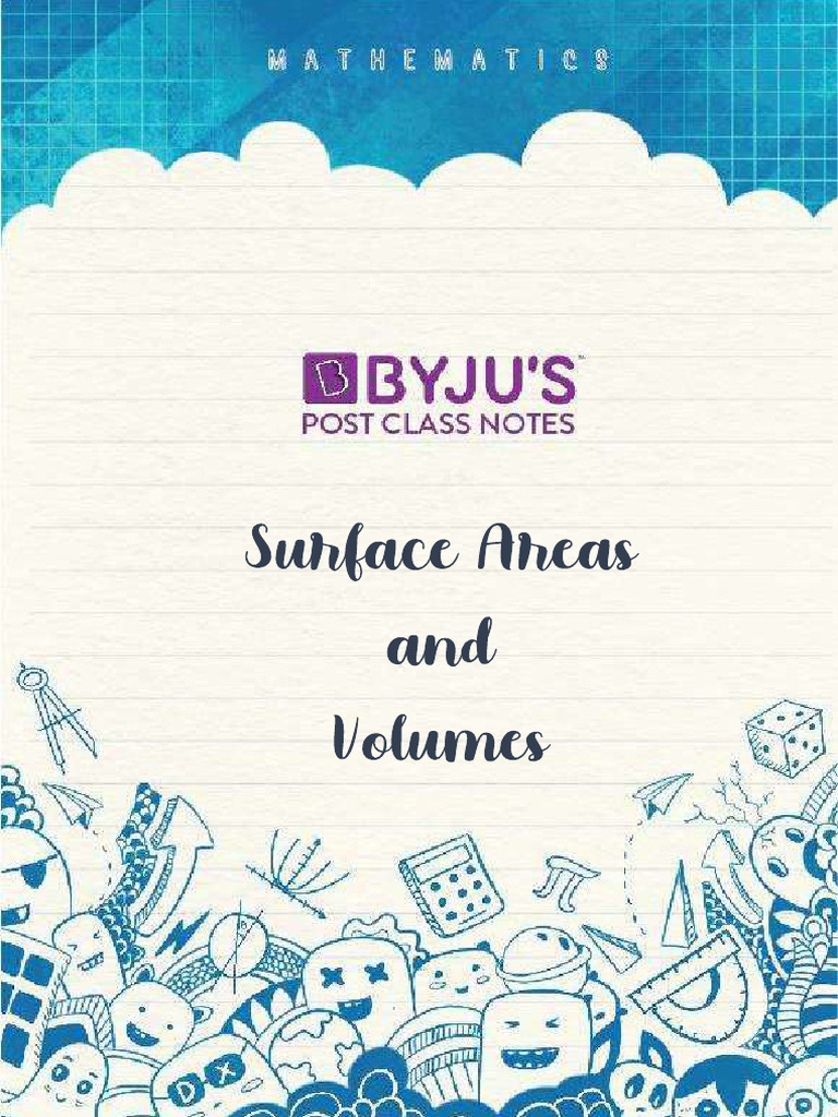 Notes - Surface Areas and Volumes | PDF