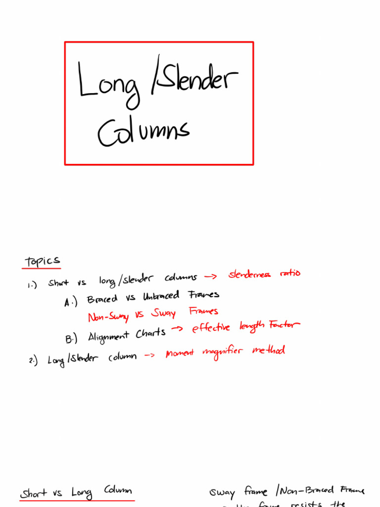Long Columns - S6 | PDF