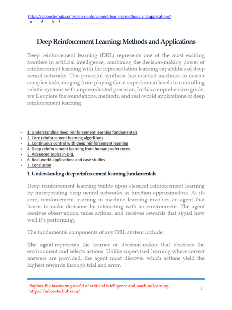 Latest Deep Reinforcement Learning Insights | PDF | Artificial ...