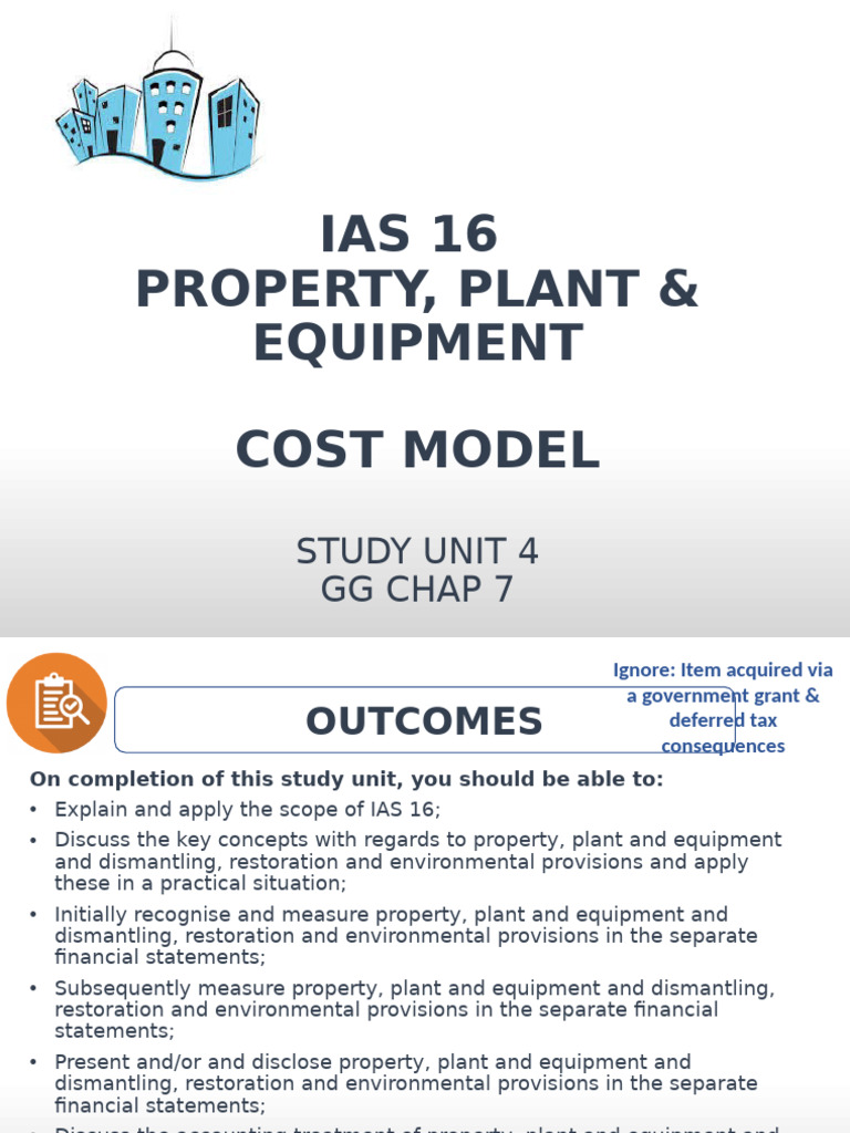 PowerPoint+Slides+-+PPE+The+cost+model 2024 | PDF | Depreciation ...