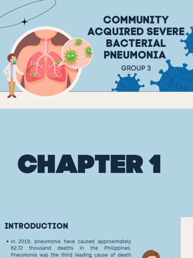 Community-Acquired Severe Pneumonia Overview | PDF | Pneumonia | Lung