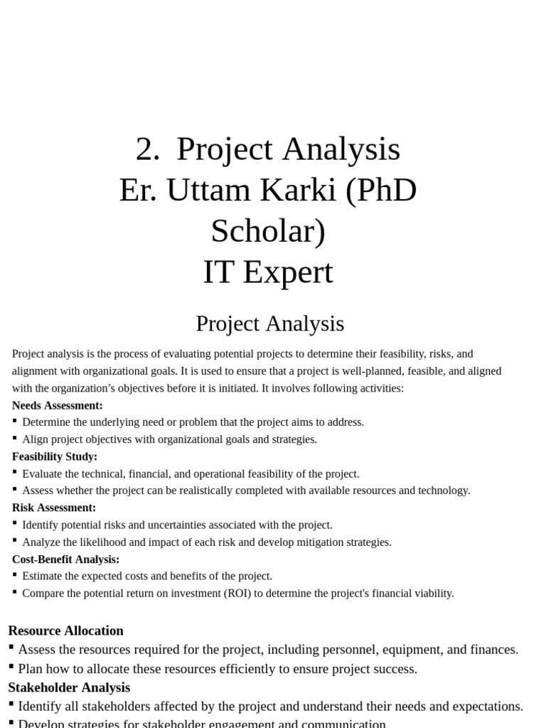 2 Project Analysis Updated Slide | PDF | Internal Rate Of Return | Net ...