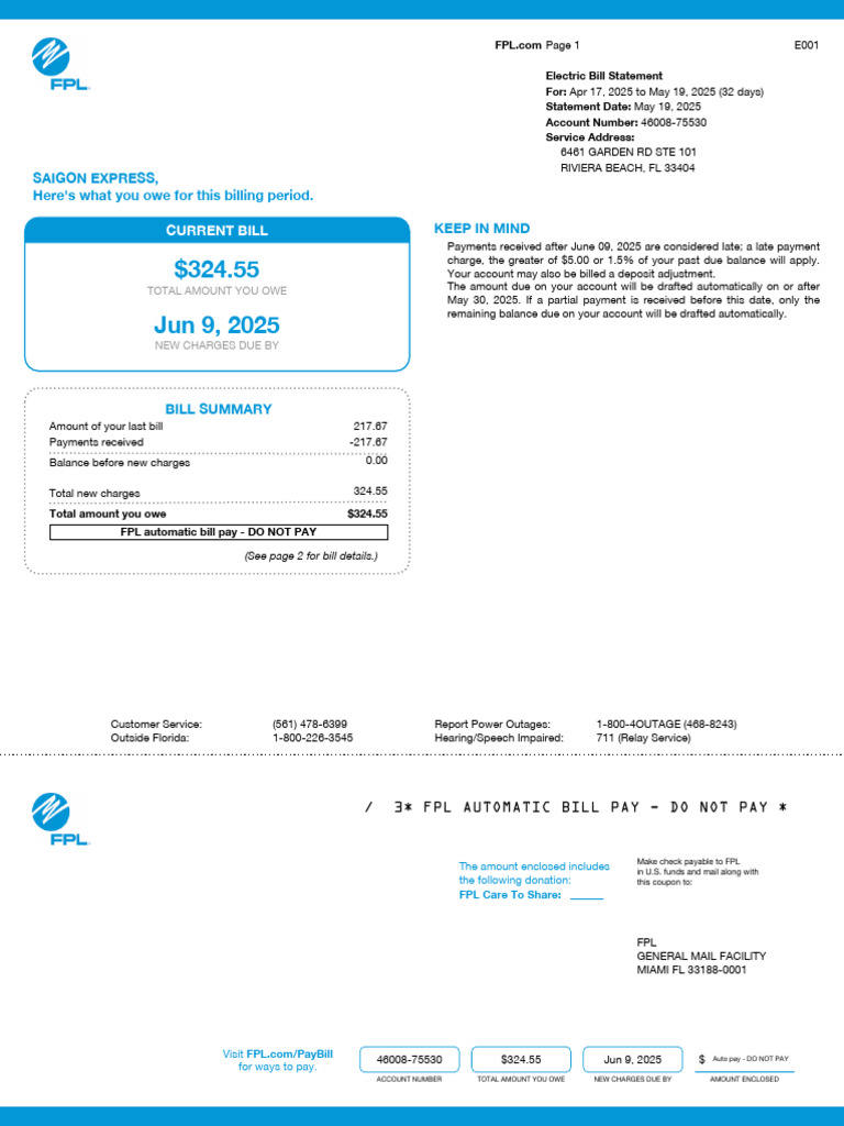 Bill | PDF | Payments