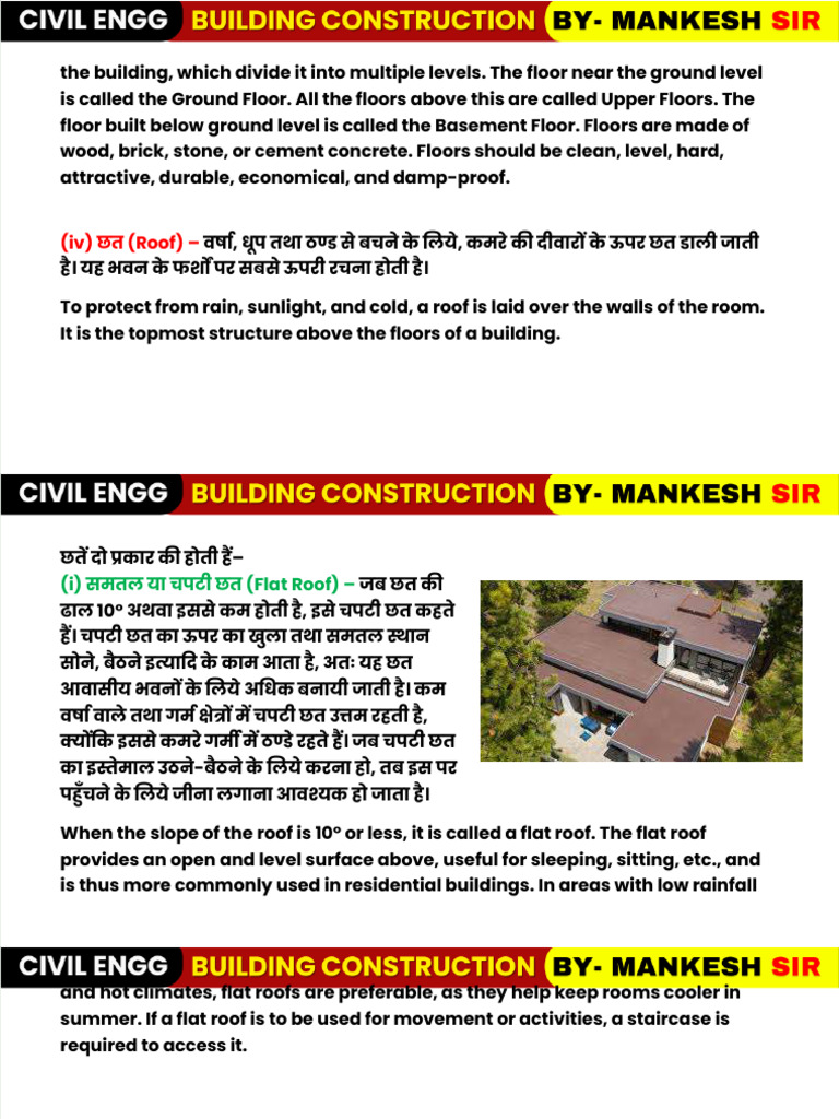 2 Building Construction - Unit-1 | PDF