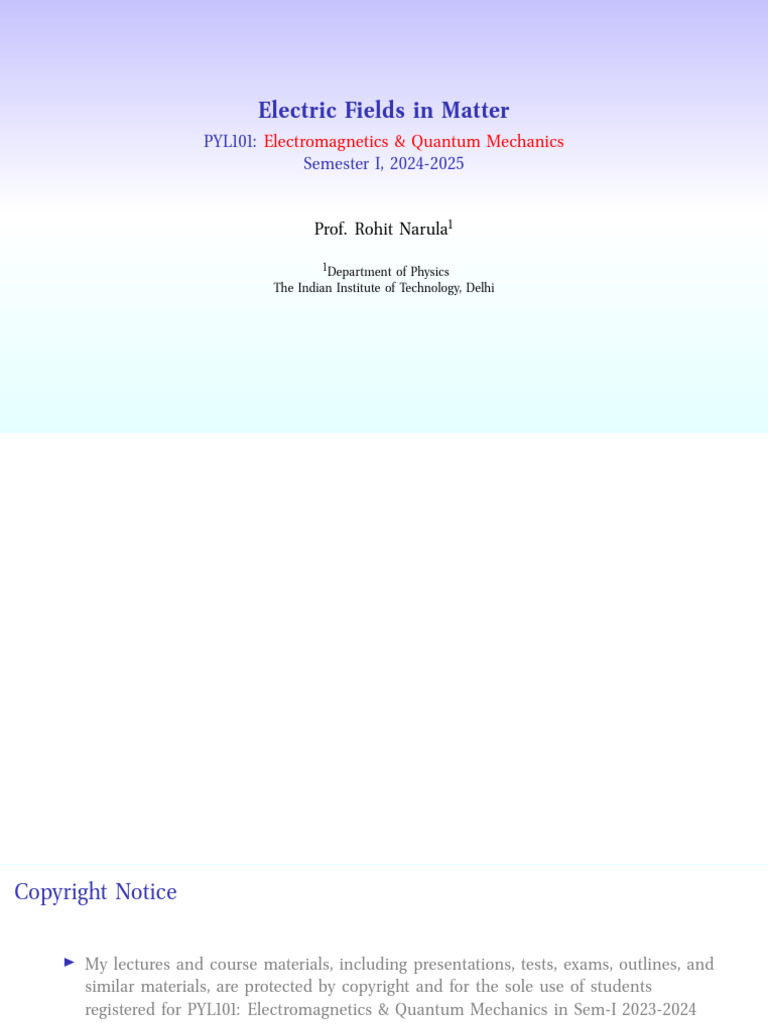 Electric Fields and Dipoles Explained | PDF | Dipole | Chemical Polarity