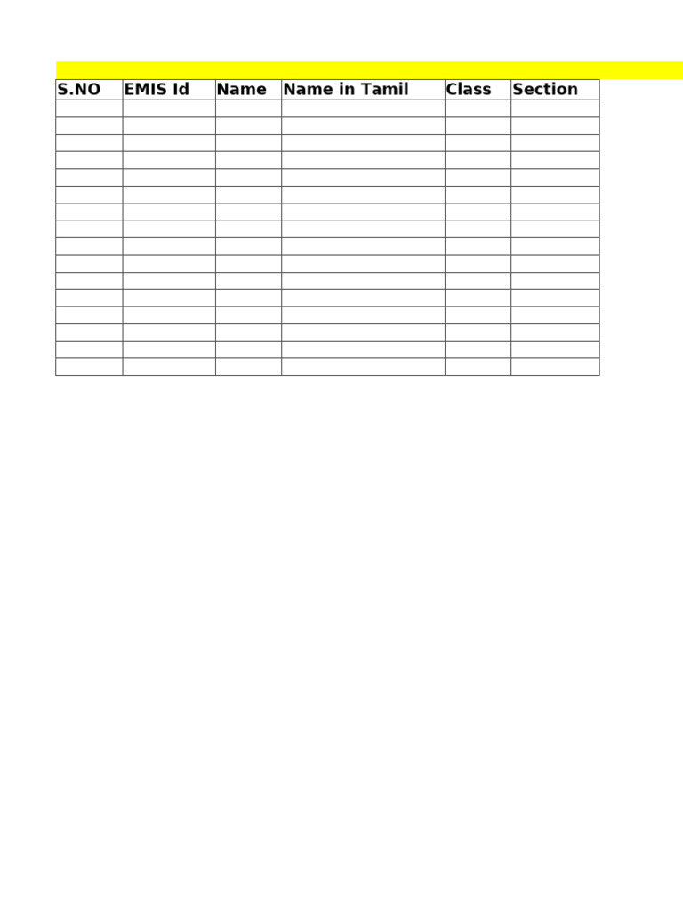 Student Information Data Sheet | PDF
