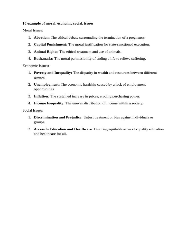 10 Example of Moral | PDF