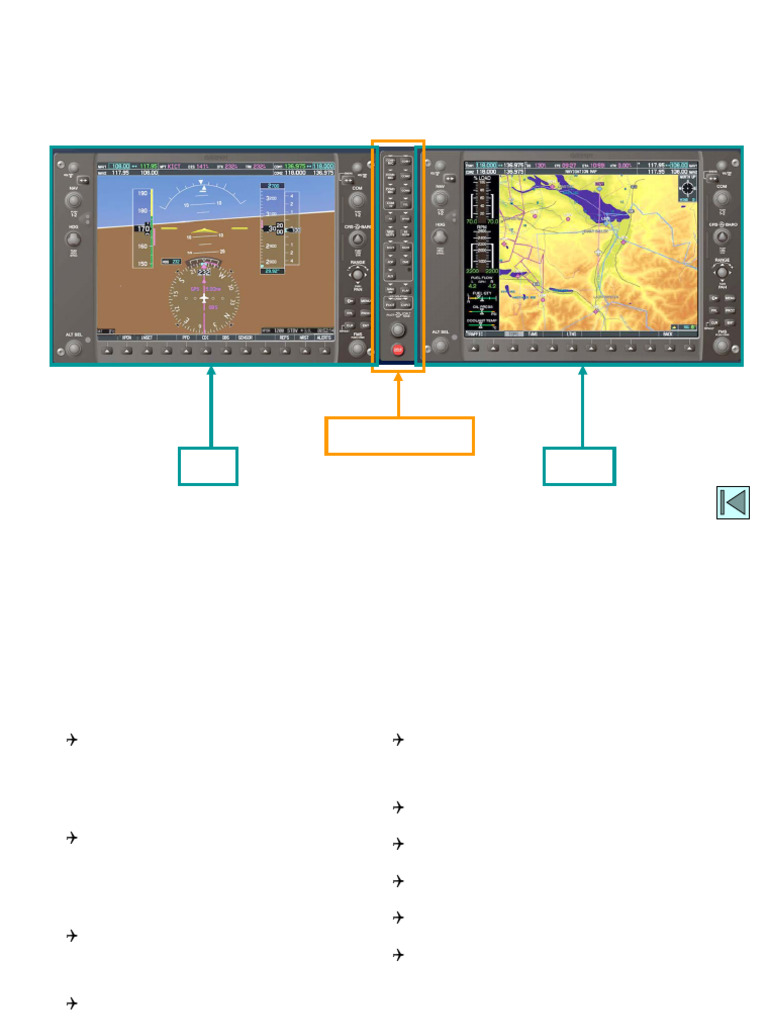 Garmin G1000 MFD and PFD Overview | PDF | Navigation | Avionics