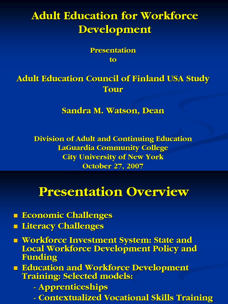 Preparing Adult Learners for High-Demand Careers through Integrated ...