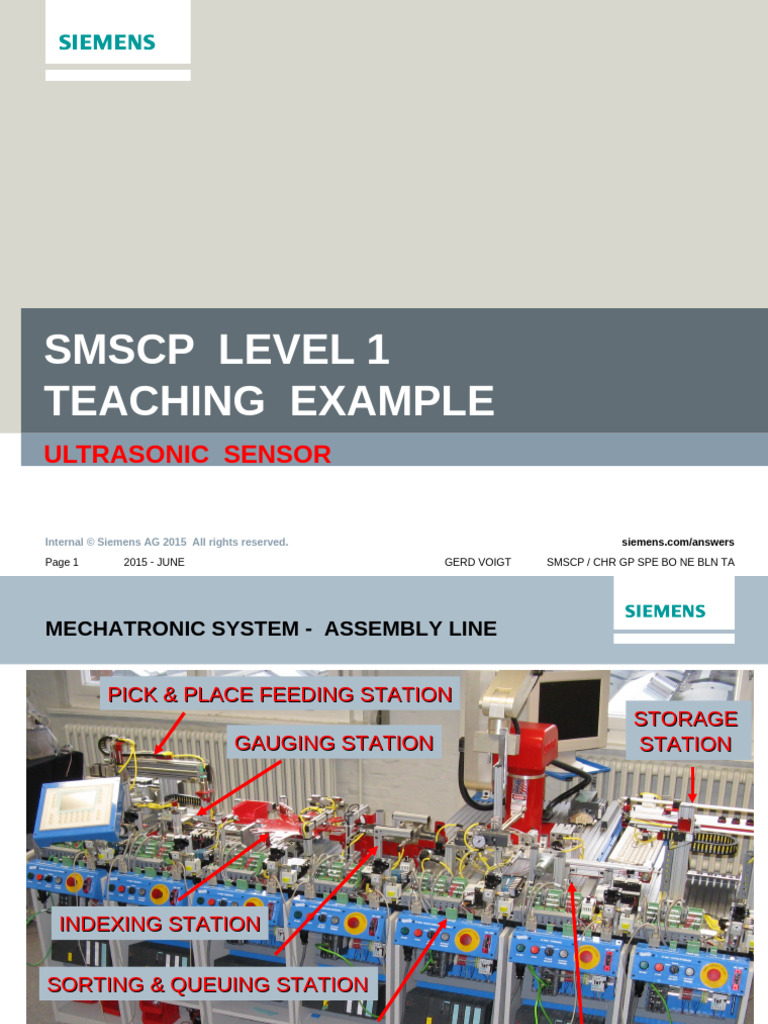 Ultrasonic Sensor Teaching Example | PDF | Ultrasound | Electrical ...