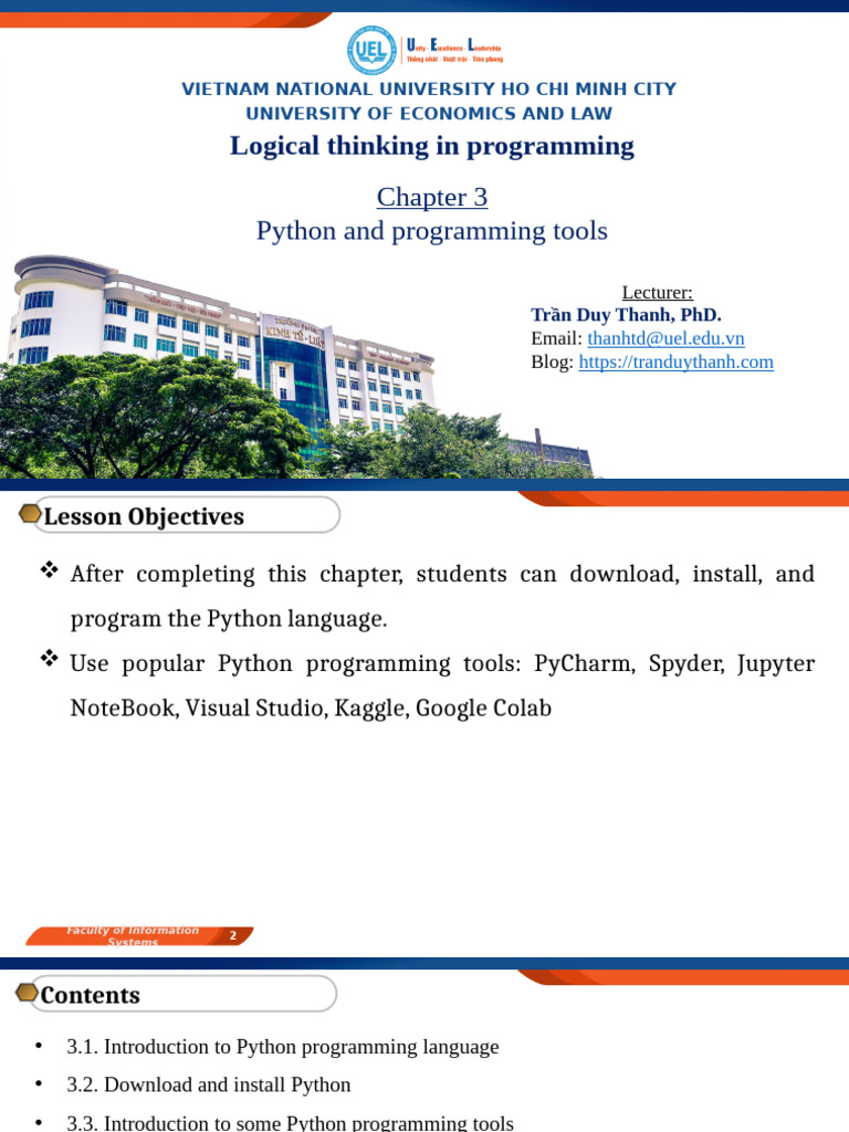 LTP - Chapter 3 - Python and Programming Tools | PDF | Python ...