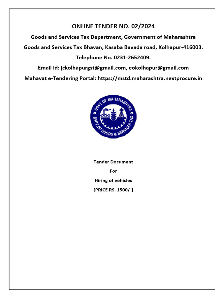 Vehicle e Tender | PDF | Taxes