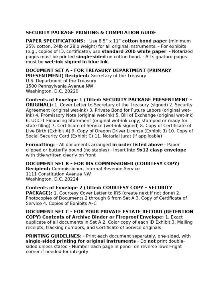 Security Package Printing Guide | PDF | United States Postal Service ...