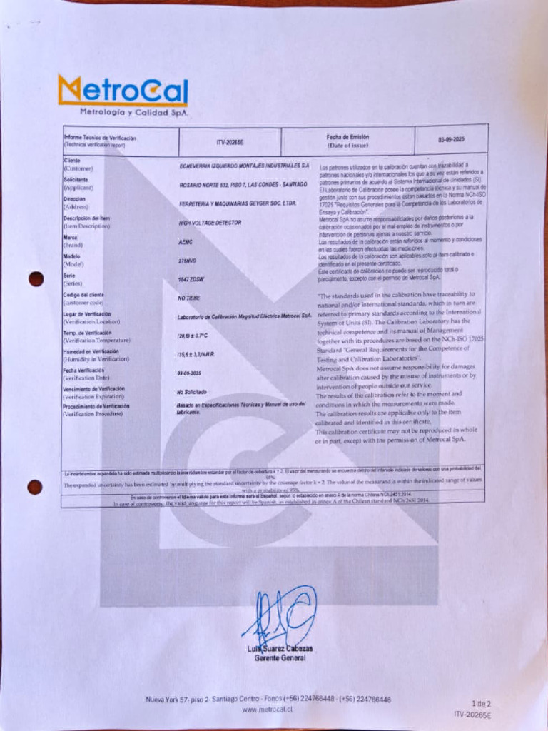 Detector de Voltaje 1547zdsw | PDF