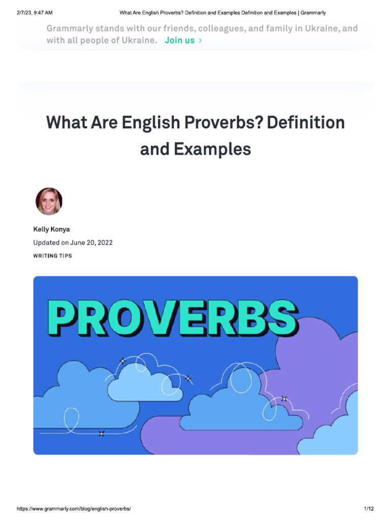 Proverb | PDF