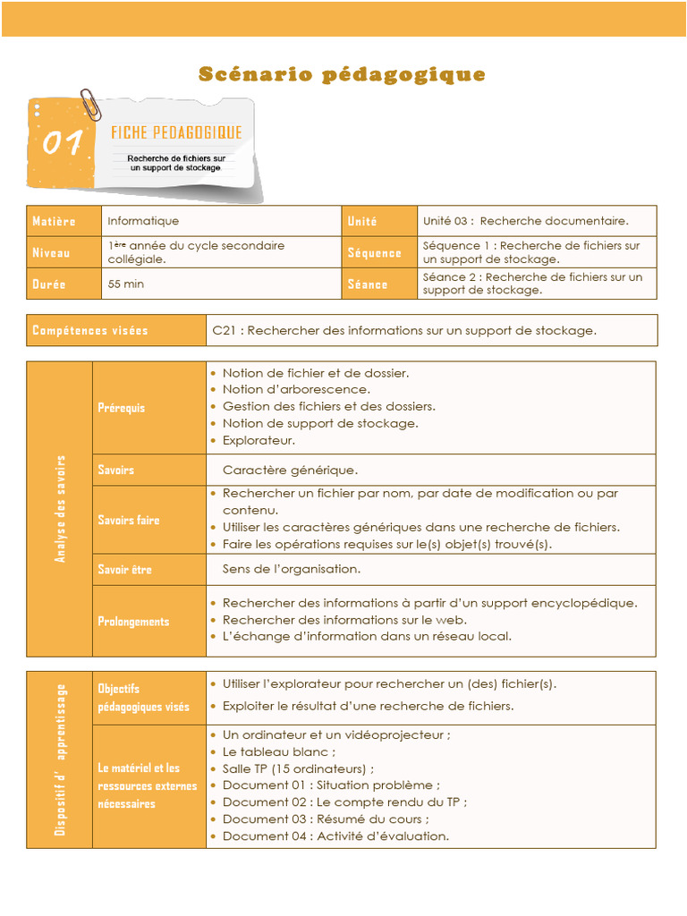 Recherche de fichiers sur stockage amovible | PDF | Fichier ...