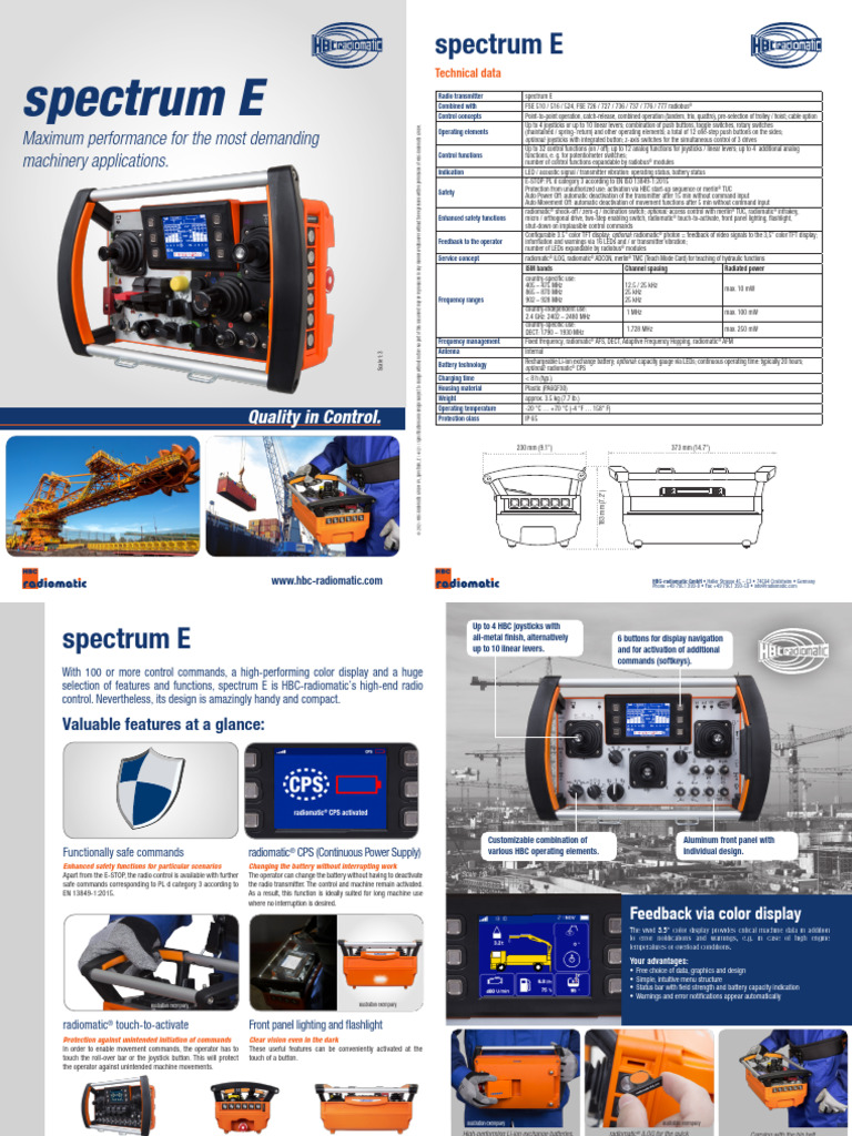 High-Performance Radio Control Spectrum E | PDF | Hertz | Switch