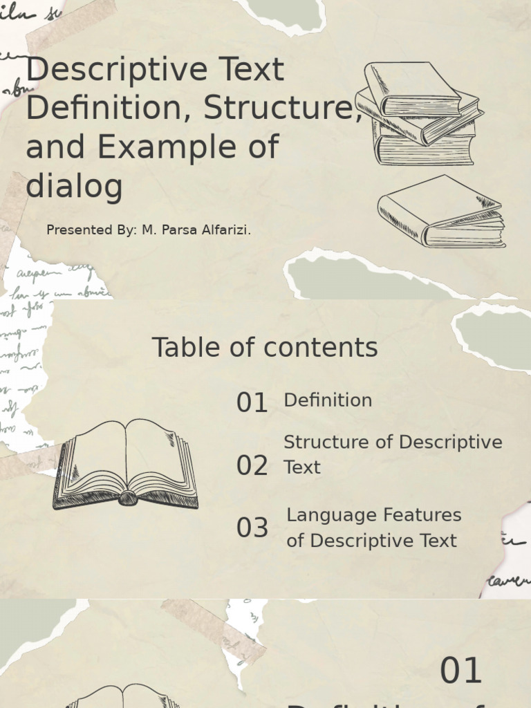 Understanding Descriptive Text Structure | PDF | Linguistics