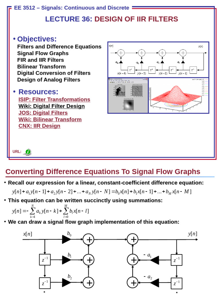 IIR Filter Design and Implementation | PDF | Electrical Engineering ...