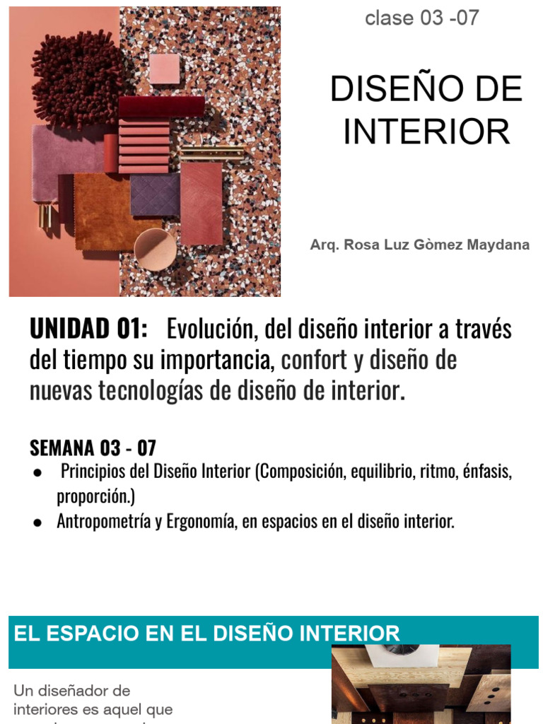 Principios del Diseño Interior y Ergonomía | PDF | Diseño | Mueble