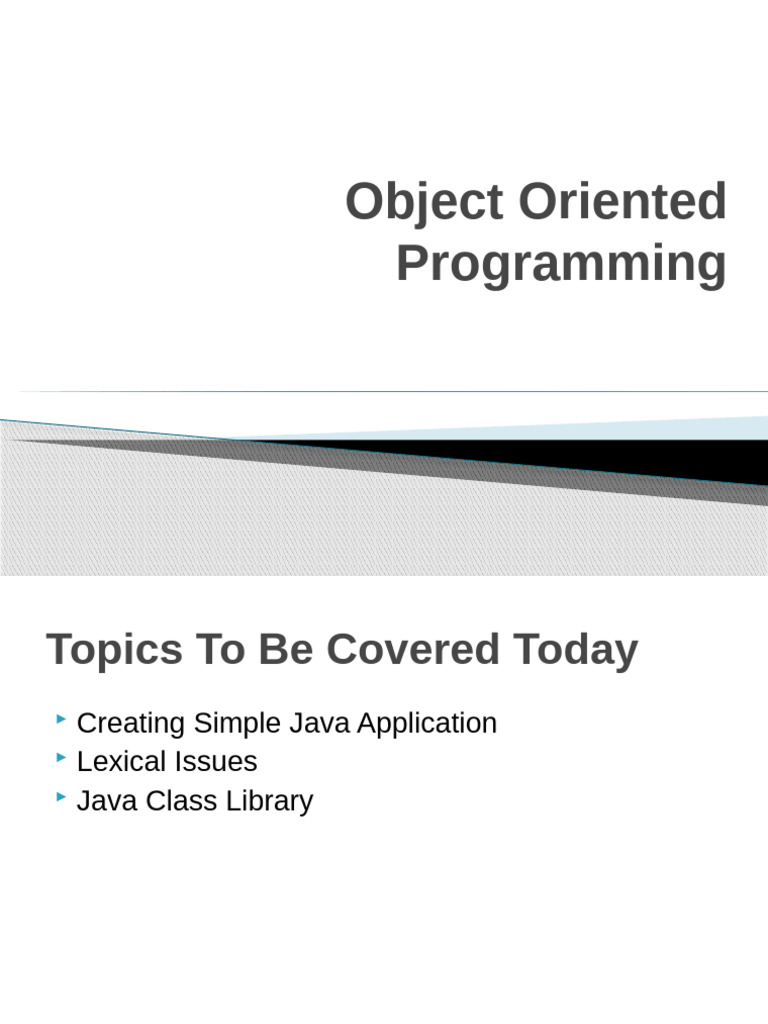 Lec 02 | PDF | Class (Computer Programming) | Method (Computer Programming)