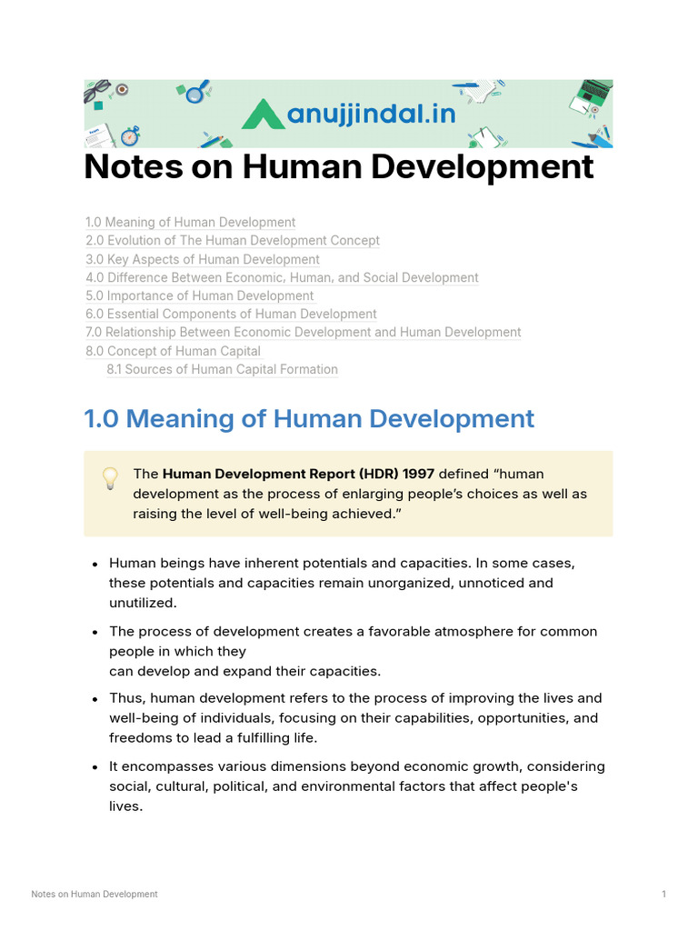 Chapter 24 Notes On Human Development Lyst1759467999219 | PDF | Human ...