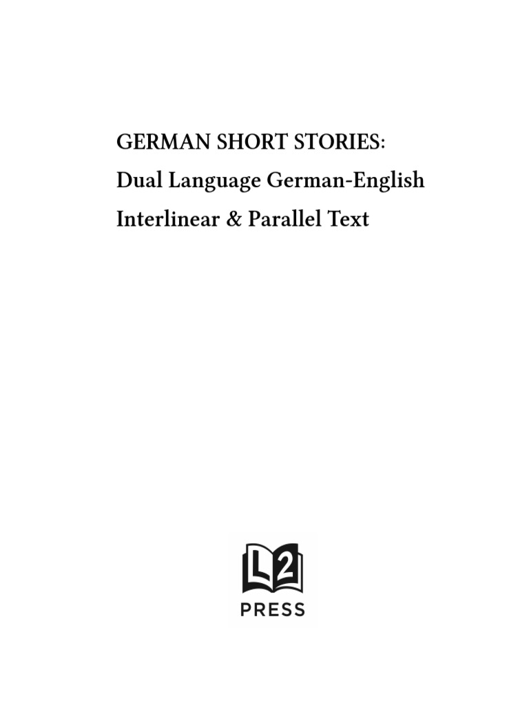 German-English Dual Language Stories | PDF | English Language | German ...
