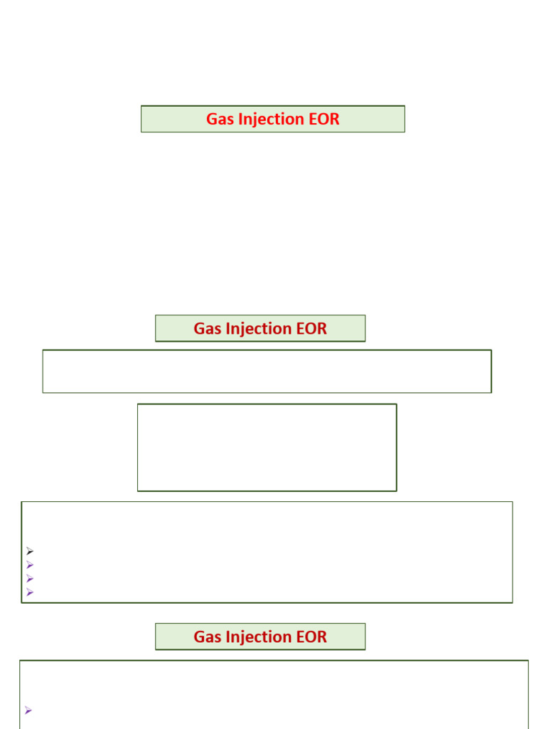 Gas Injection EOR Techniques Explained | PDF | Enhanced Oil Recovery ...