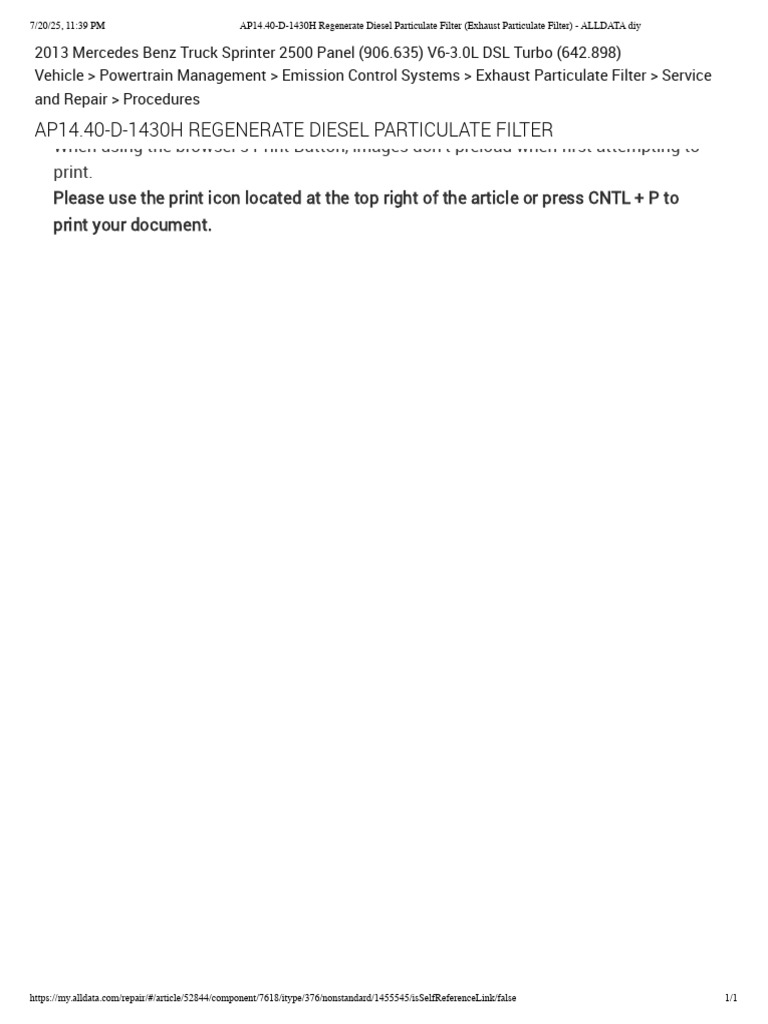 AP14.40-D-1430H Regenerate Diesel Particulate Filter (Exhaust ...