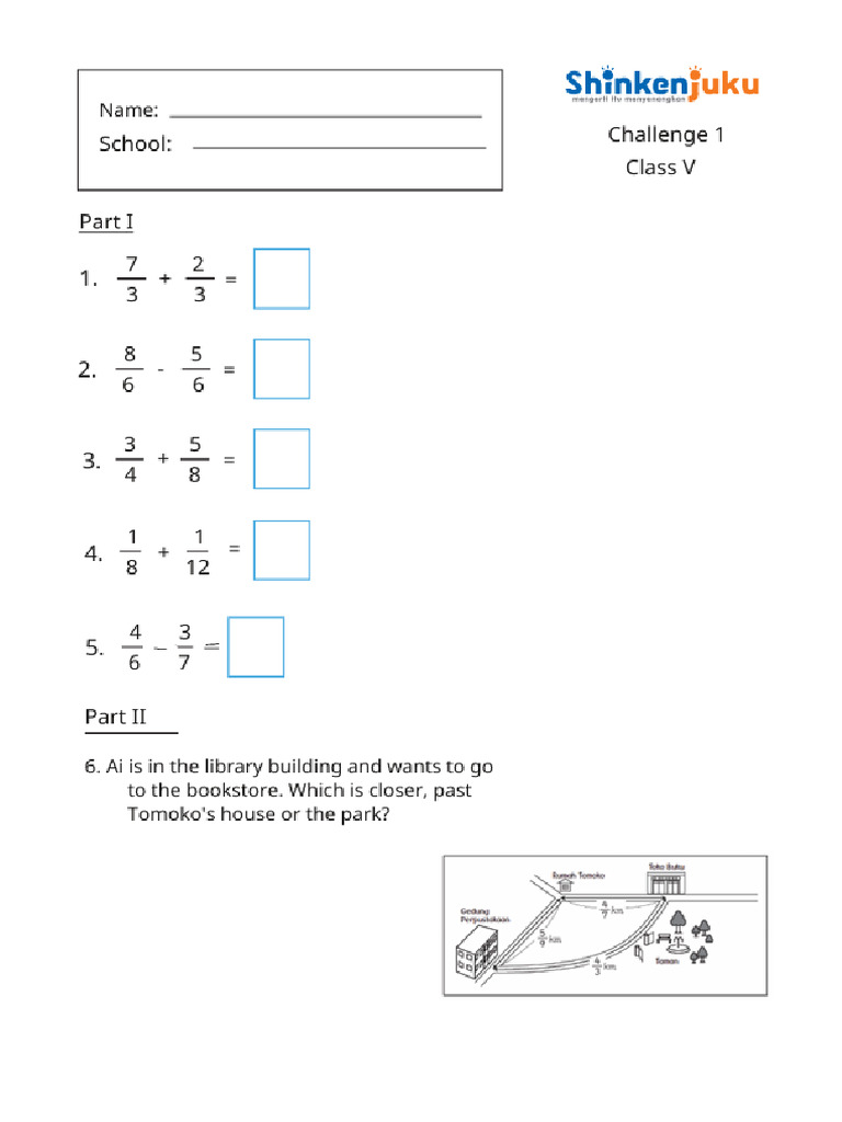 Trial Math Private Grade 5 | PDF