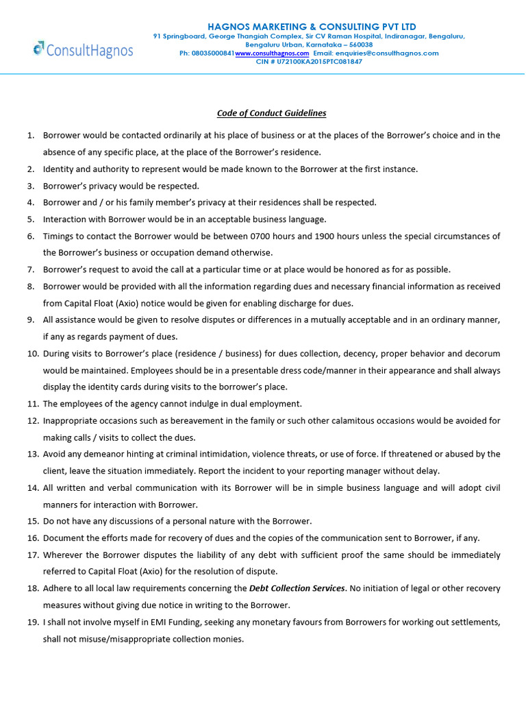 Code of Conduct Guidelines - Axio | PDF | Justice | Crime & Violence
