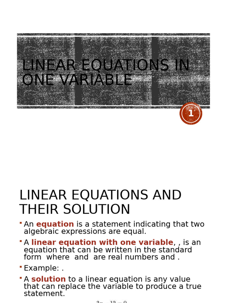 Understanding Linear Equations Solutions | PDF