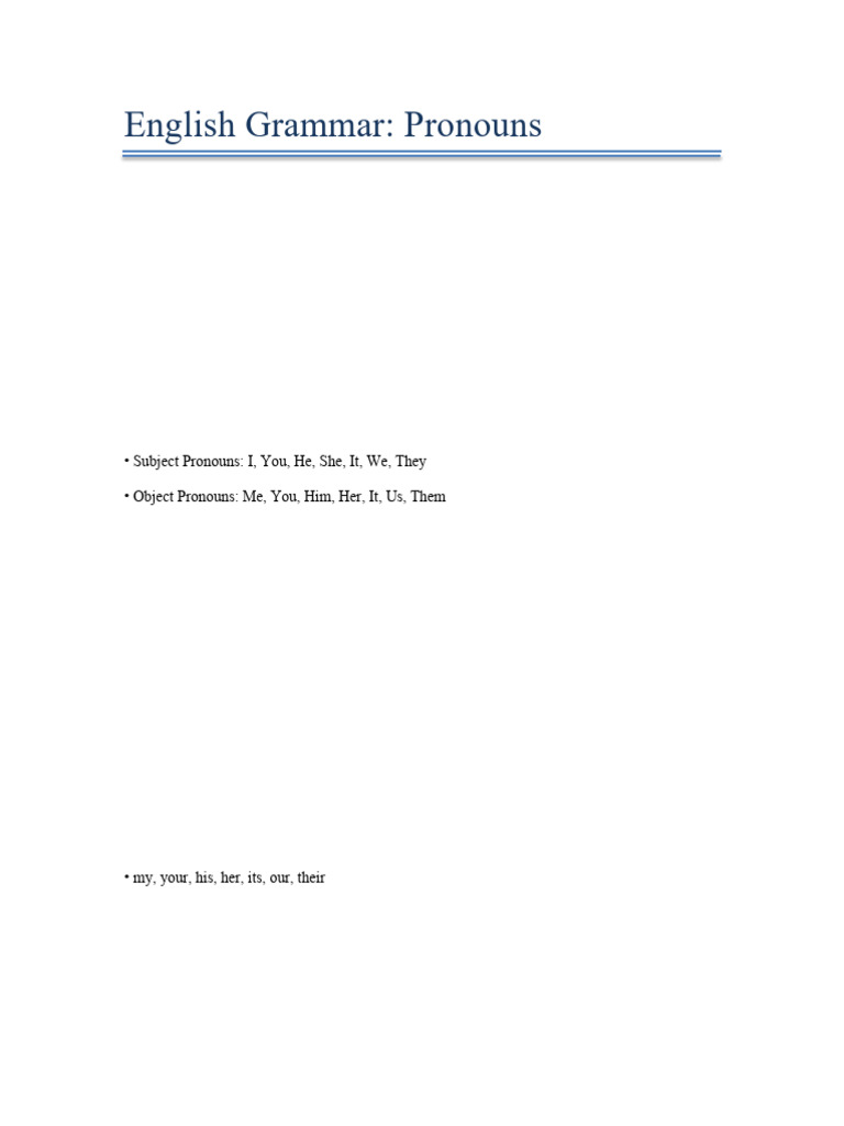 Understanding English Pronouns Explained | PDF | Pronoun | Noun