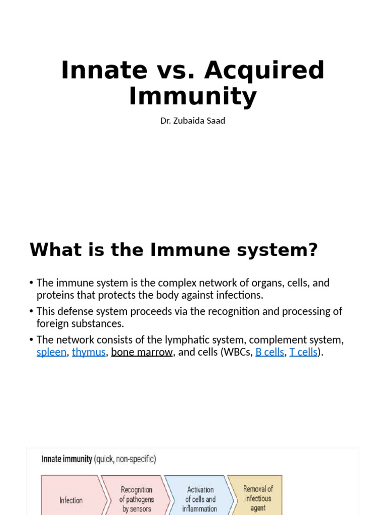 Innate and Acquired Immunity | PDF | Immune System | Adaptive Immune System