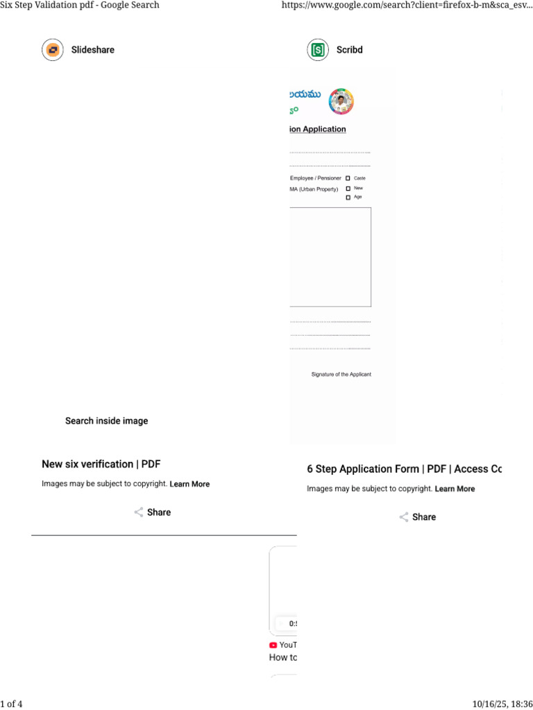 Six Step Validation PDF - Google Search | PDF