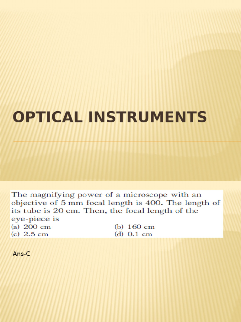On Optical Instruments 2 | PDF