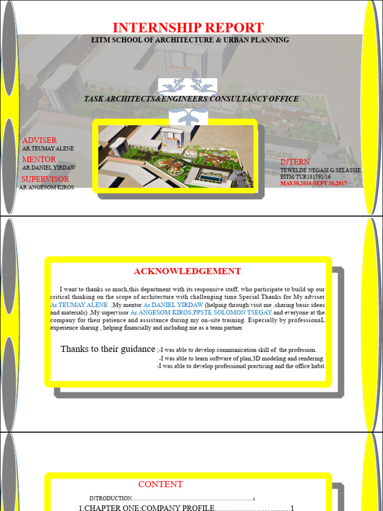 Internship Report Presentation | PDF