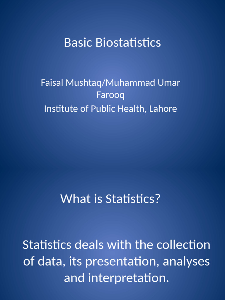 Basic Bio-Statistics (Workshop) | PDF | Level Of Measurement | Statistics