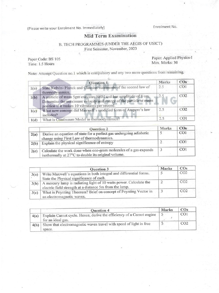Ap - 1 Midsem Oct 2023 | PDF