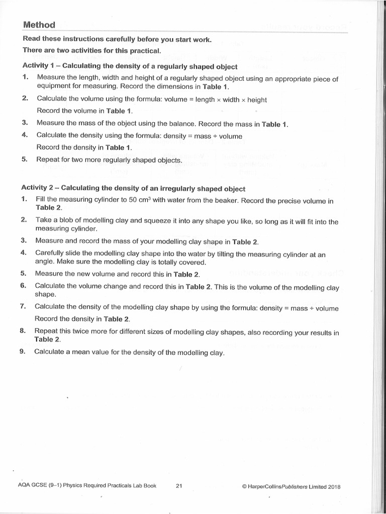 Density Required Prac. | PDF
