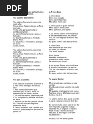Cantos Para Adoração Ao Santissimo Pdf Cantos Para Adoracao Ao Santissimo Sacramento Amor Eucaristia