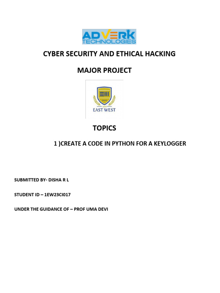 Python Keylogger Implementation Guide | PDF | Computer Keyboard | Malware