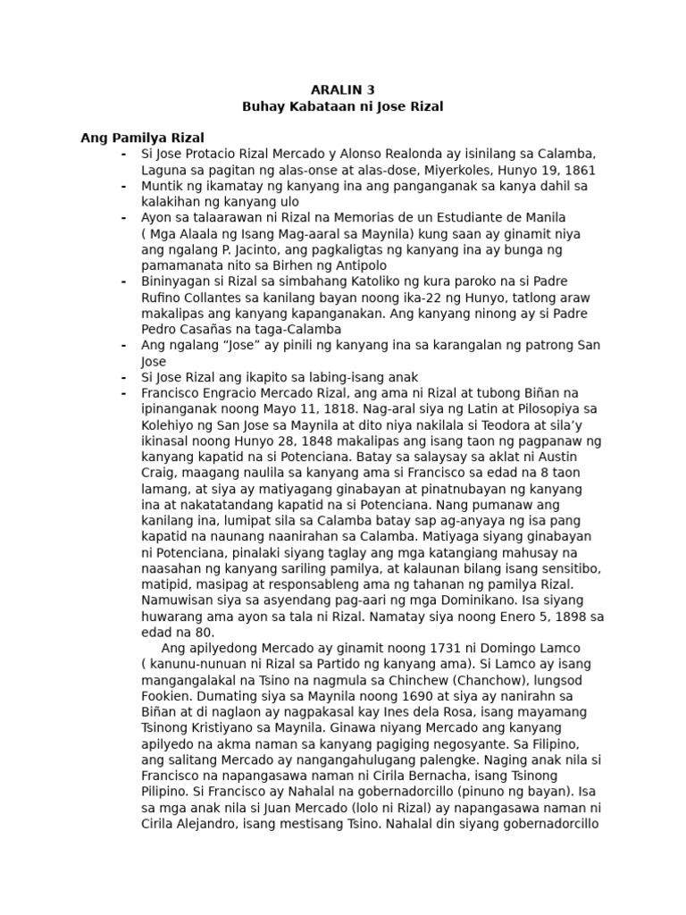 Aralin 3 | PDF
