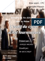 Audit Cycle Achat Fournisseur