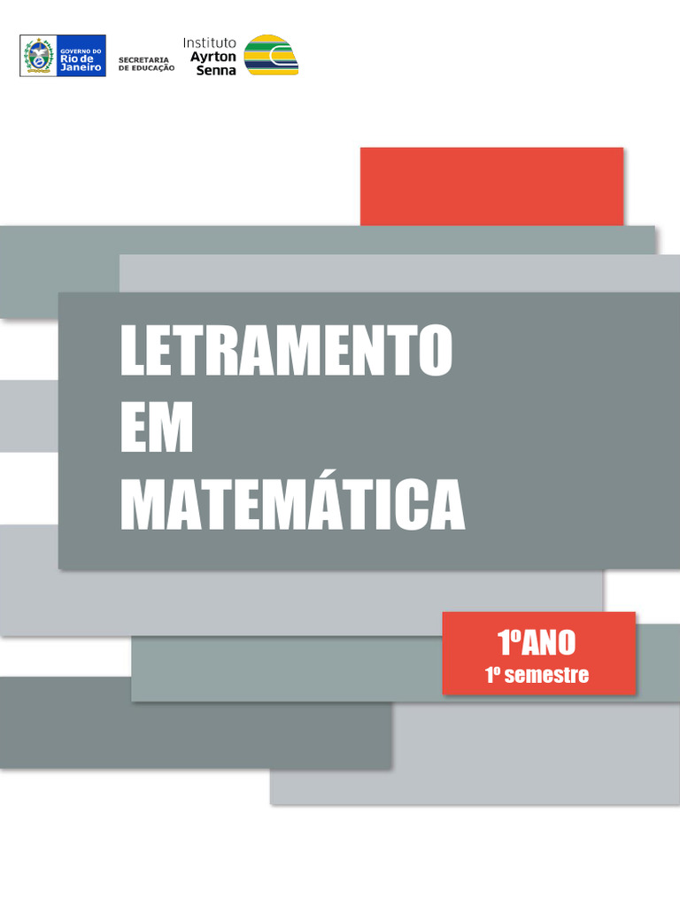 Letramento em Matemática: 1º Ano | PDF | Equações | Números