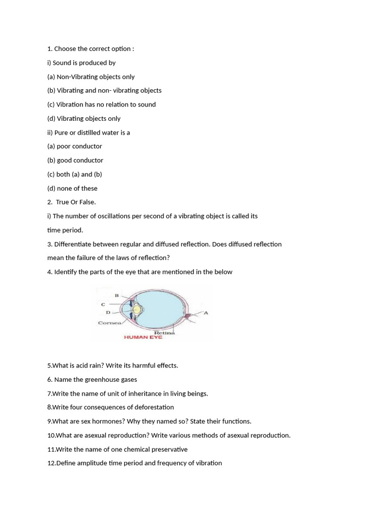 Class Viii Final Rev Science | PDF | Sound | Oscillation