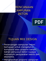 Perencanaan Campuran Beton